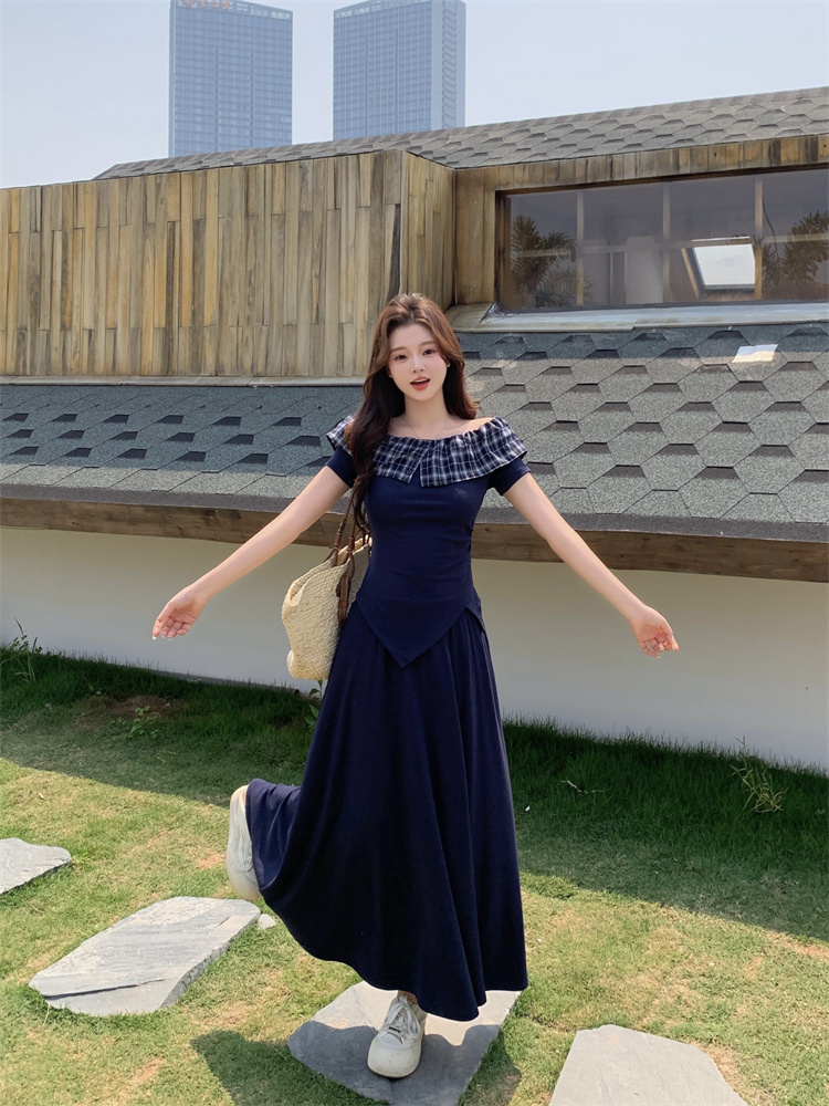 Women's Cotton Knit Two-Piece Skirt Set Short Sleeve Summer 2026 - Image 3