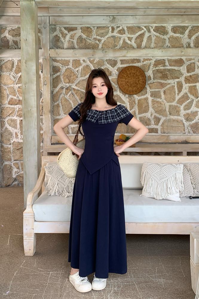 Women's Cotton Knit Two-Piece Skirt Set Short Sleeve Summer 2026 - Image 5